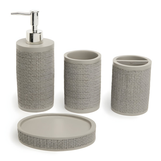 Ceramic Bathroom Set - 4 Pcs